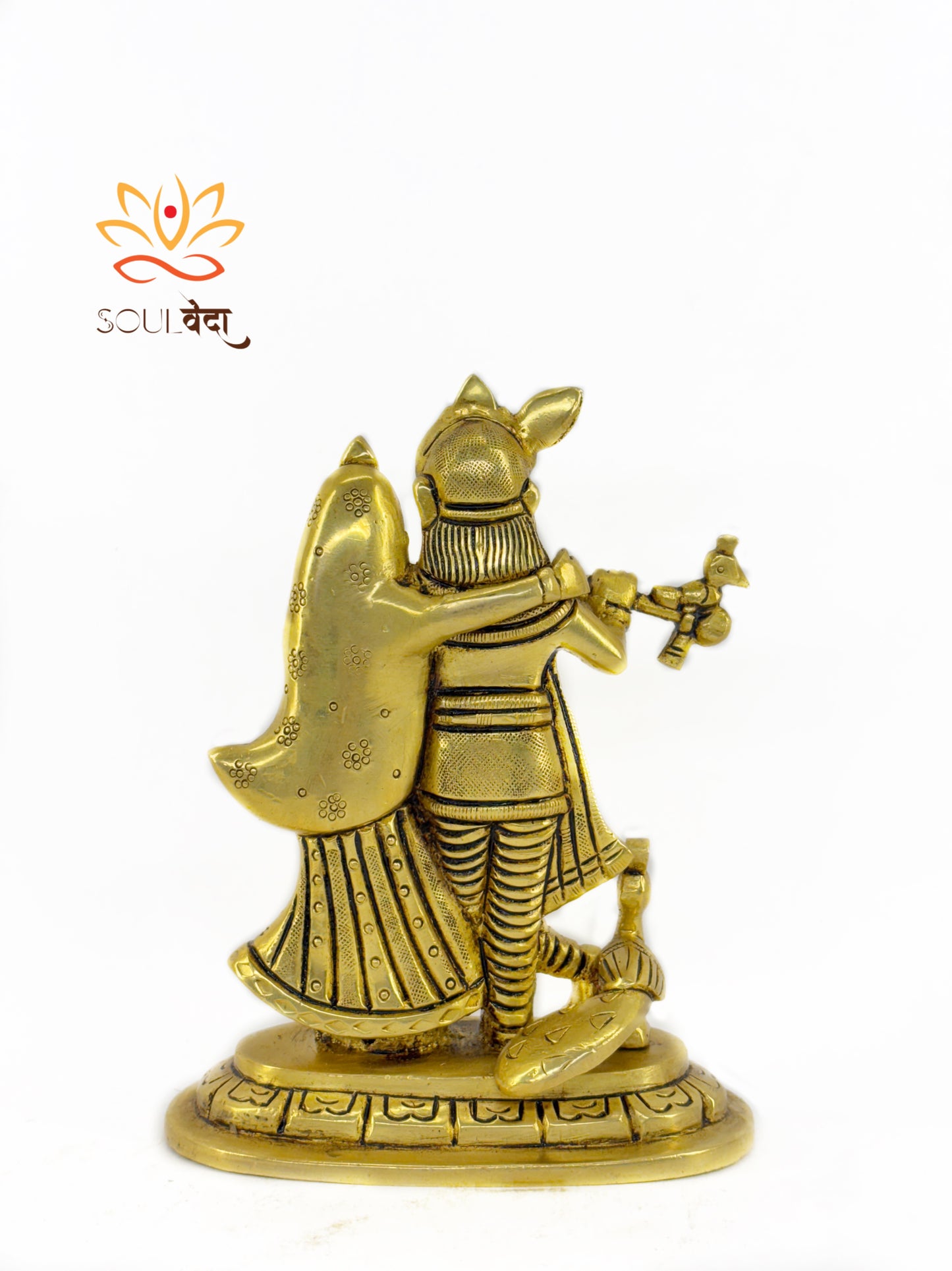 Soul veda “Divine Radha Krishna Brass Idol”